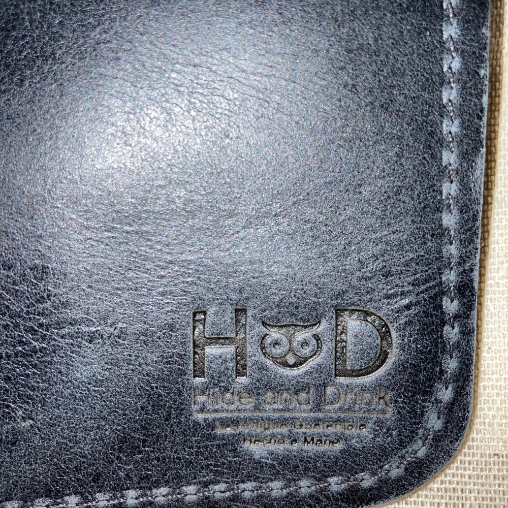 HIDE AND DRINK RUSTIC LEATHER JOURNAL COVER